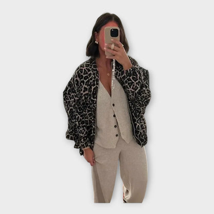 MOONDOKI-Elegantní svetr v šedé barvě