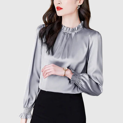 Jana - Elegantní saténová blůza