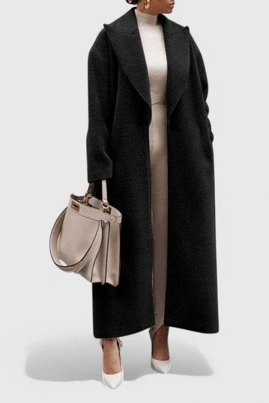 Elegantní strukturovaný kabát Chloe po celé délce