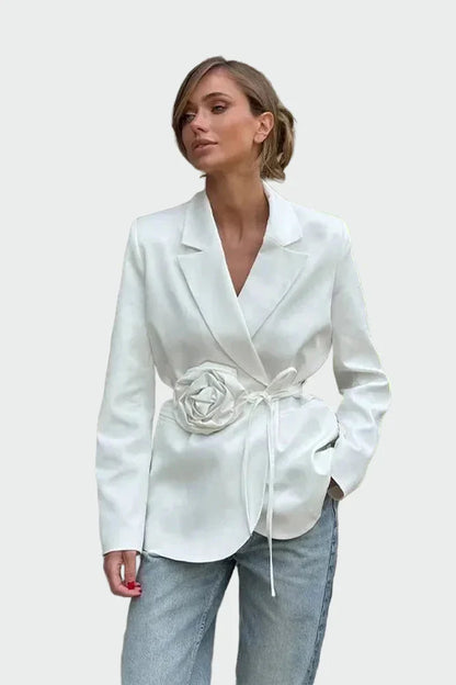 MOONDOKI-Elegantní kabát v černé barvě