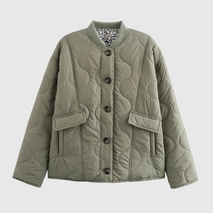 Noémie - Elegantní bunda s leopardími detaily