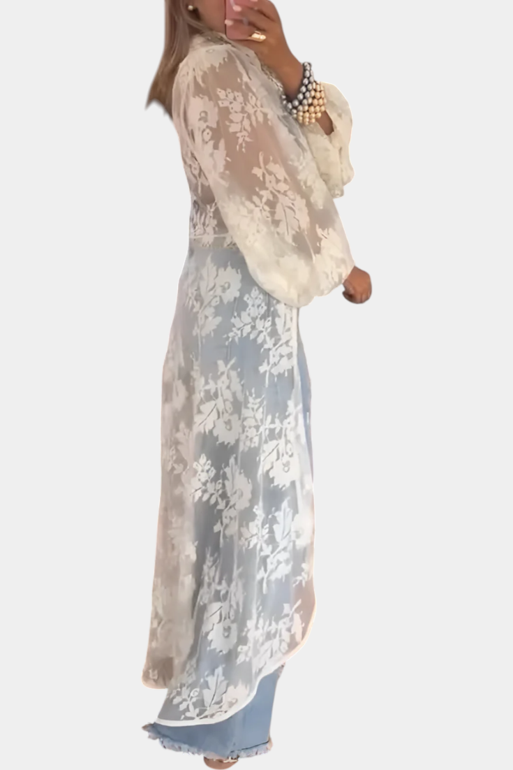 Maxi top z krajky Nyxelle