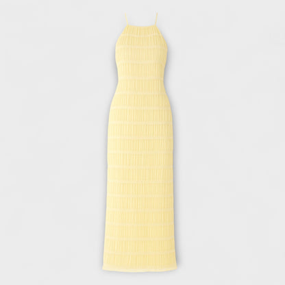 Adeline - Dlouhé šaty s halter výstřihem