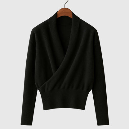 Elena – Zavinovací pletený svetr Premium