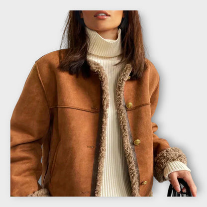 Elegantní kožená bunda s teplou podšívkou a nadčasovým stylem