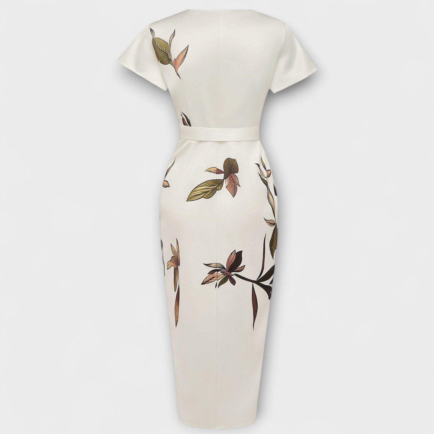 Satinové zavinovací šaty