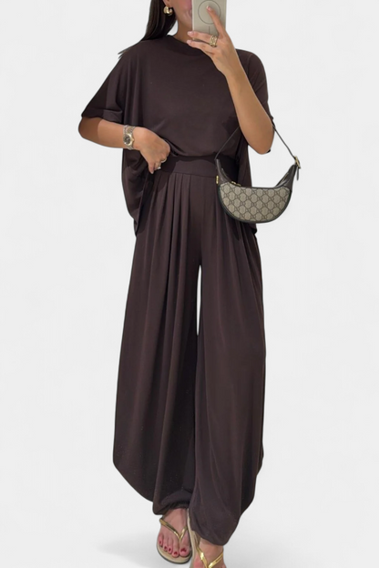 Souprava Trista Casual Soft Top a Wide Leg Kalhot