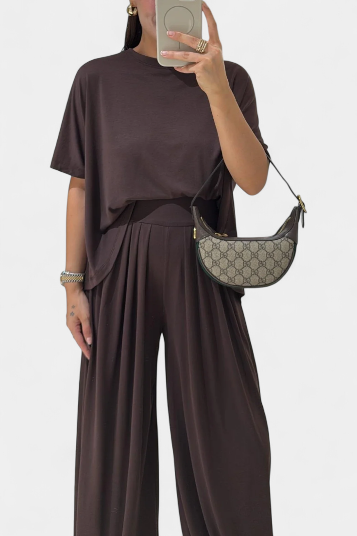 Souprava Trista Casual Soft Top a Wide Leg Kalhot