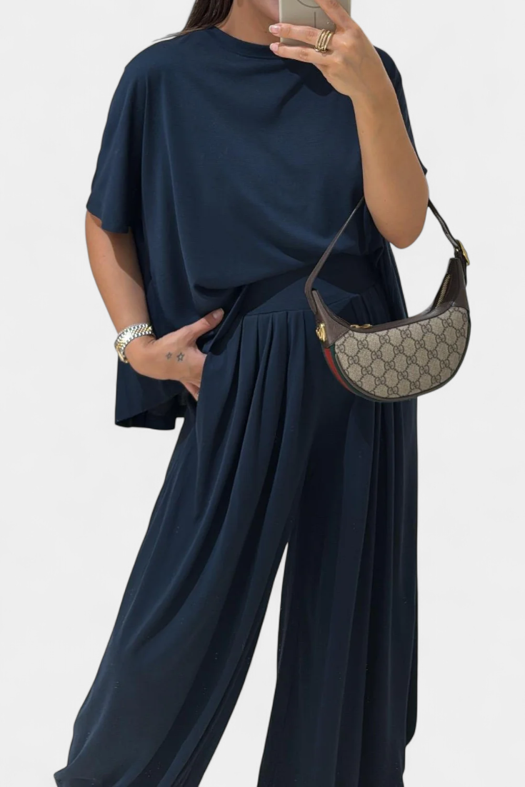 Souprava Trista Casual Soft Top a Wide Leg Kalhot