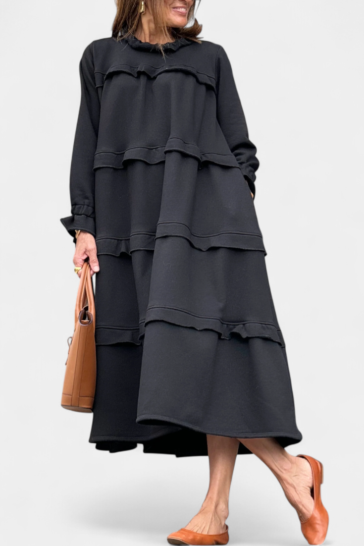 Mikina s volánky Jada s ležérní elegantní siluetou
